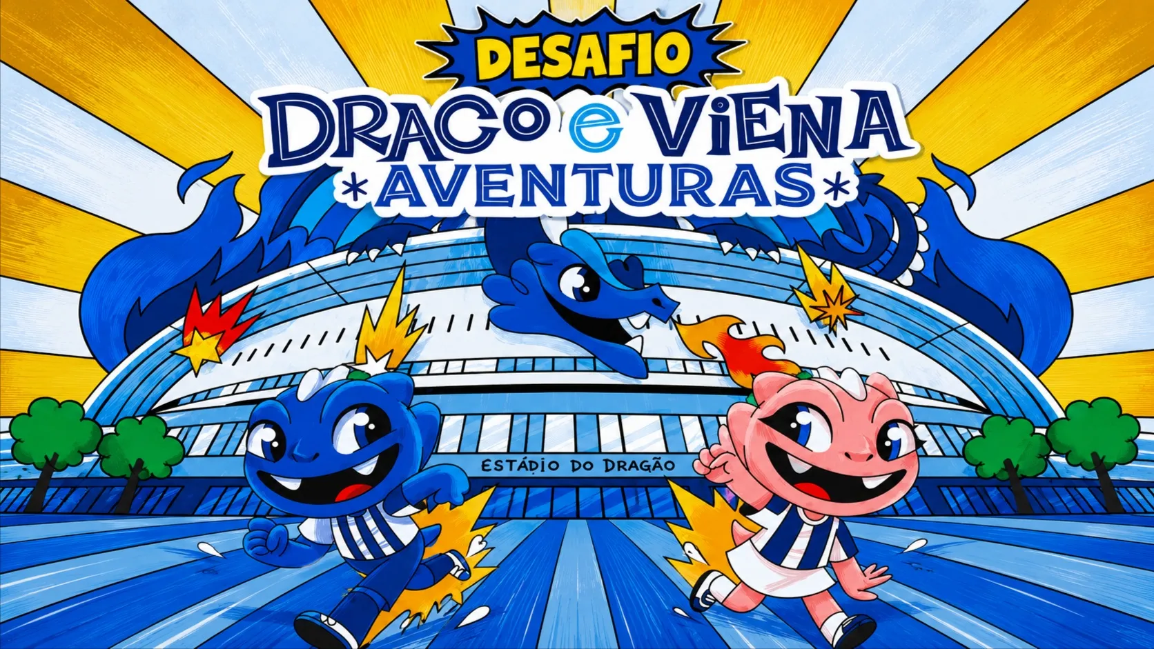 Dragões Marcoenses lançam desafio às crianças com oferta do livro "Draco & Viena Aventuras"