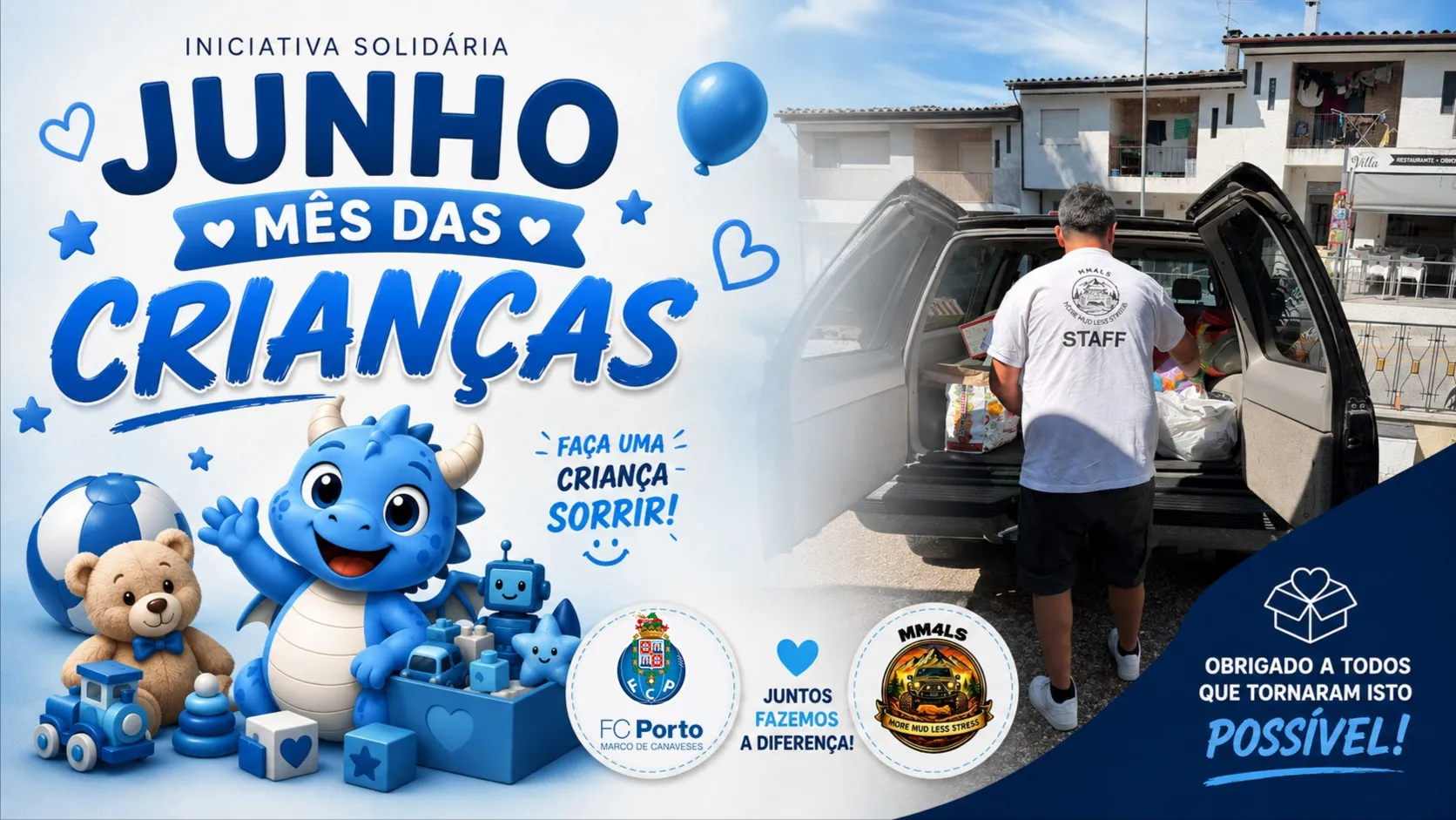 Campanha "Junho Mês das Crianças" terminou com sucesso e levou centenas de sorrisos aos mais novos